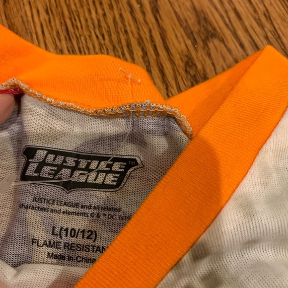 Justice League Pajamas Size L 10/12 Camo bottoms and sleeves.. - Picture 6 of 8